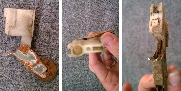 User submitted photos of a screen door roller.