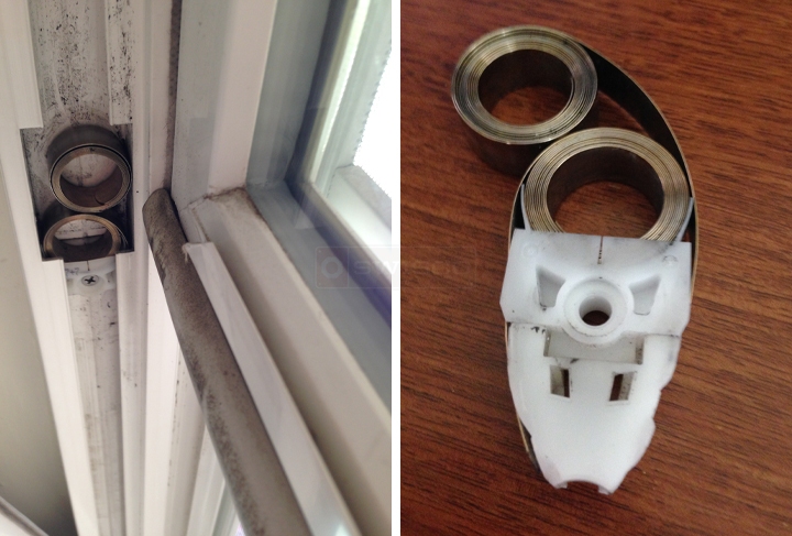 User submitted photos of a coil window balance.