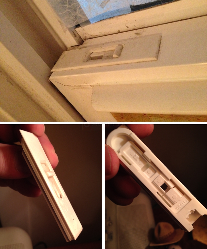 User submitted photos of a tilt latch.