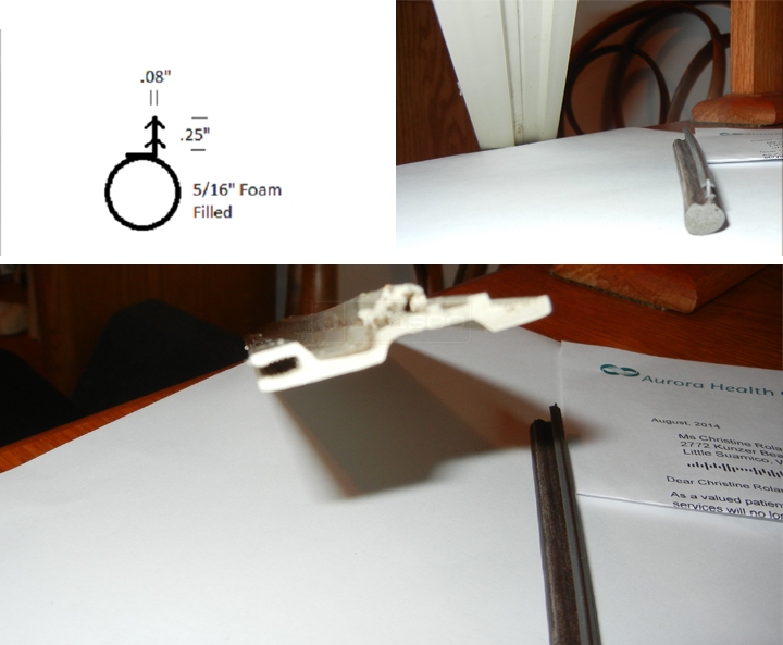 User submitted photos of a door sweep.
