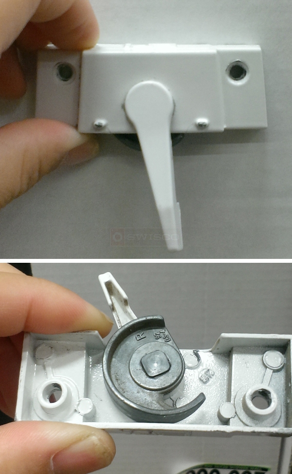 User submitted photos of a window lock.