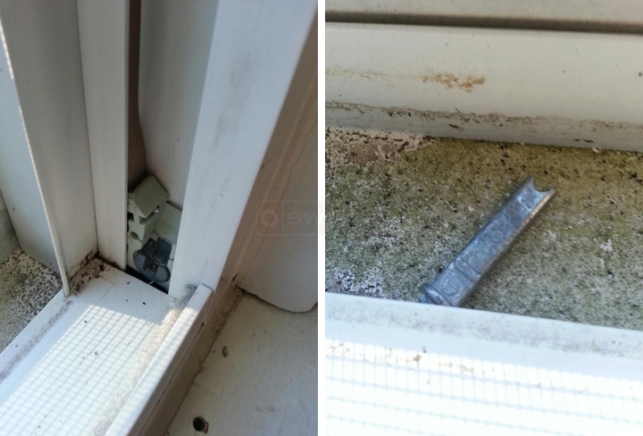 User submitted photos of window hardware.