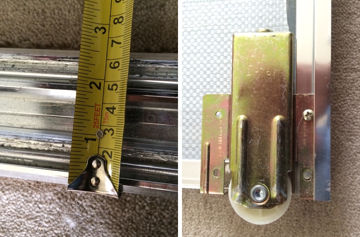 User submitted photos of mirror closet door hardware.