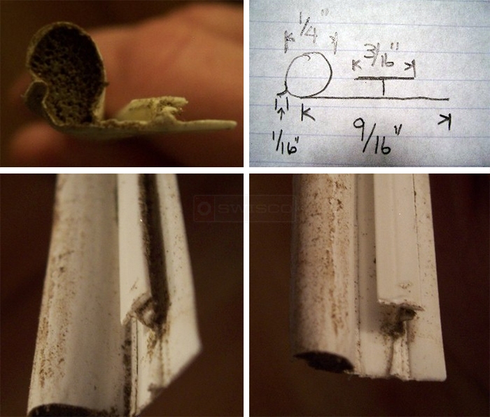 User submitted photos of weatherstripping.