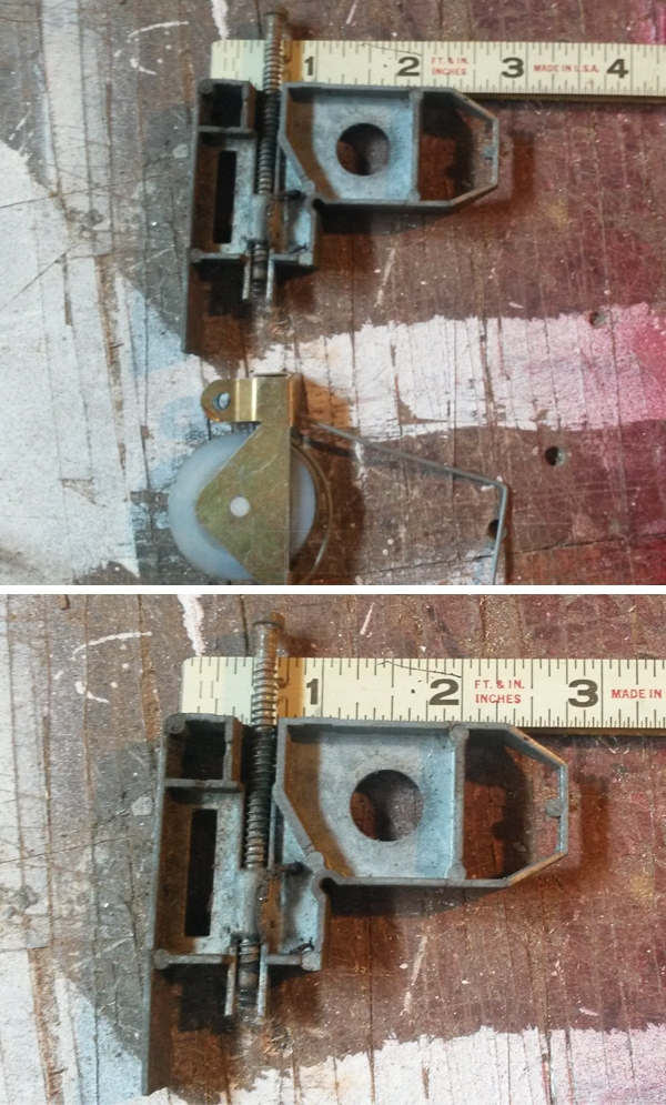 User submitted photos of a screen door roller.