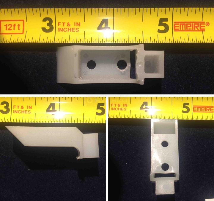 User submitted photos of a top sash guide.