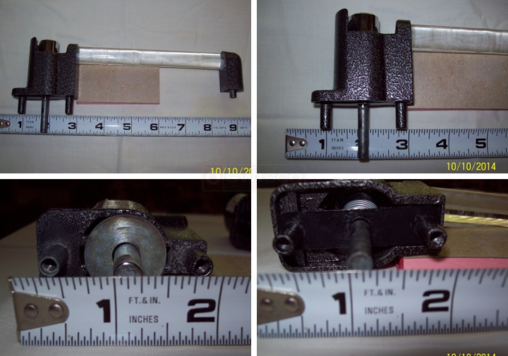 User submitted photos of a storm door handle.