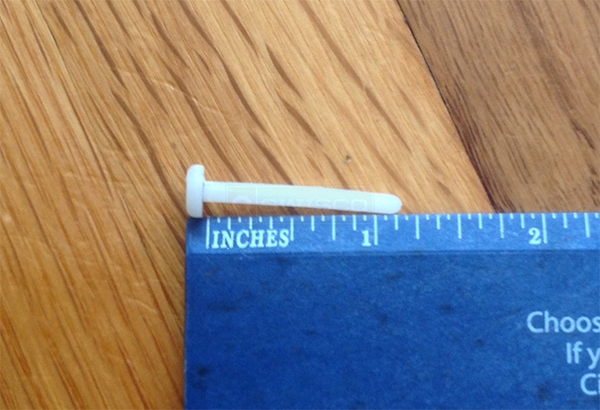 User submitted a photo of a screen pin.