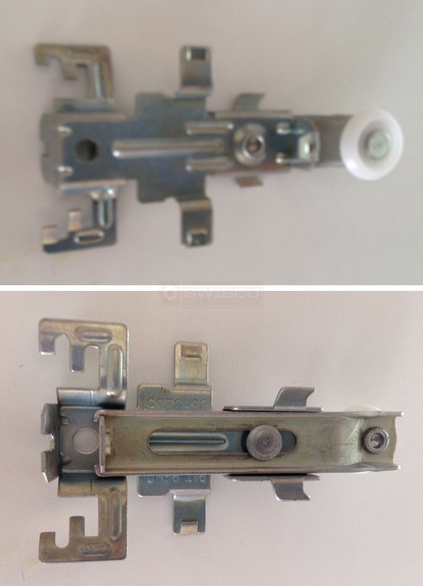 User submitted photos of a closet door roller.