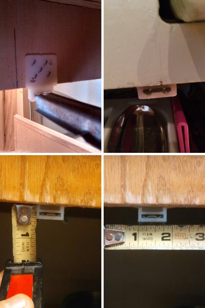 User submitted photos of drawer hardware.