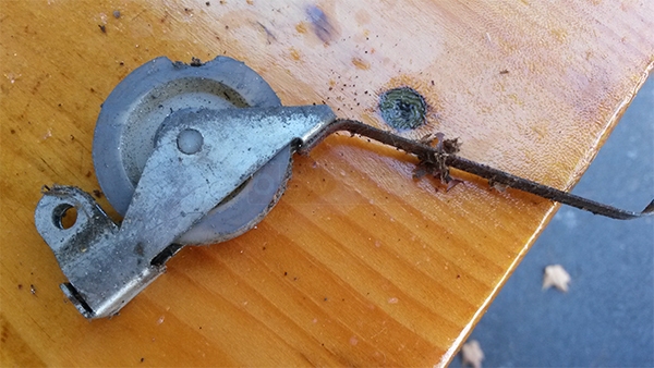 User submitted a photo of a screen door roller.