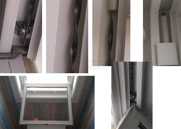 User submitted photos of window hardware.