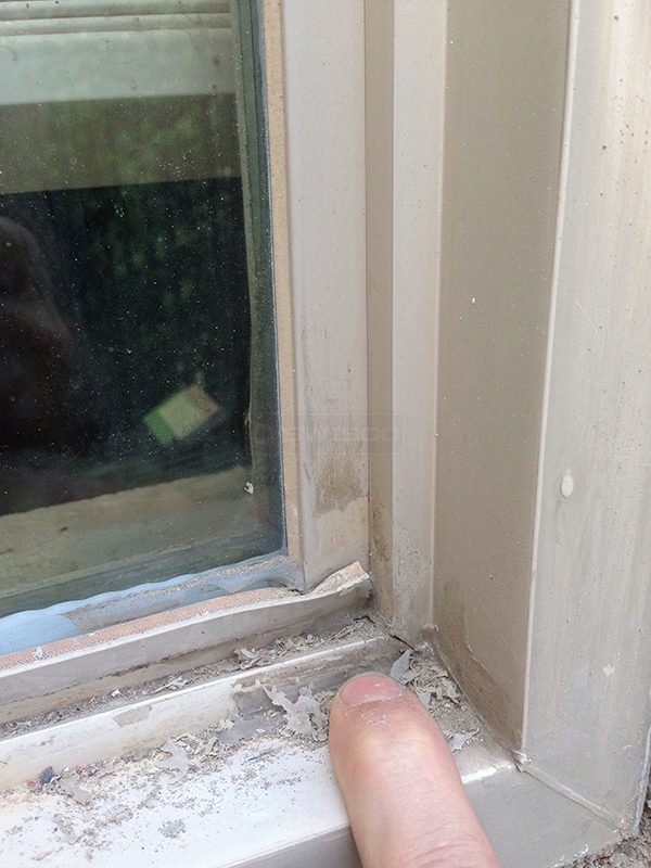 User submitted a photo of snap in glazing.