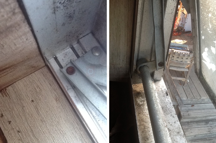 User submitted photos of window hardware.