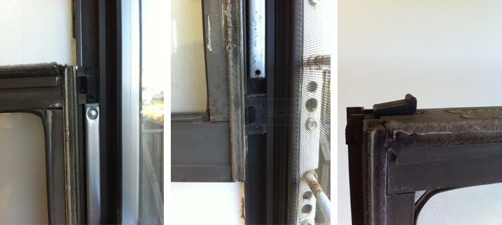 User submitted photos of window hardware.