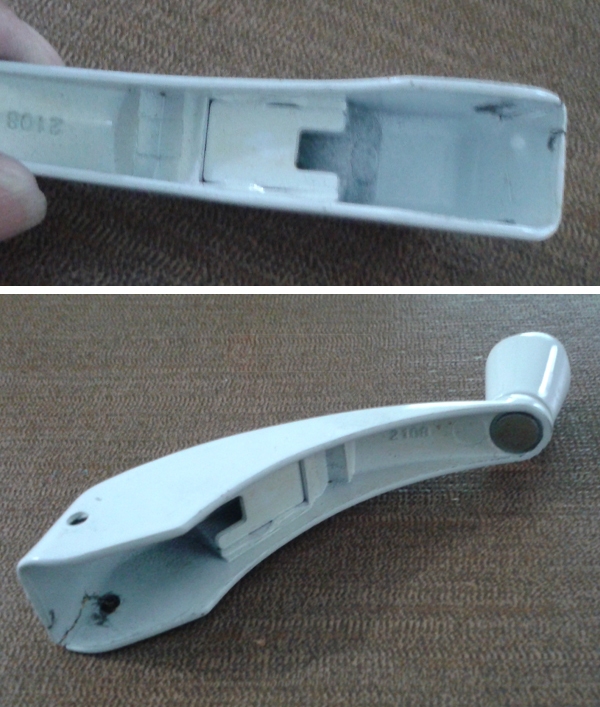 User submitted photos of an operator crank handle.