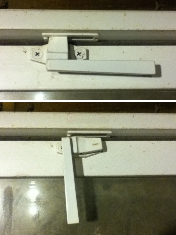 User submitted photos of a window lock.