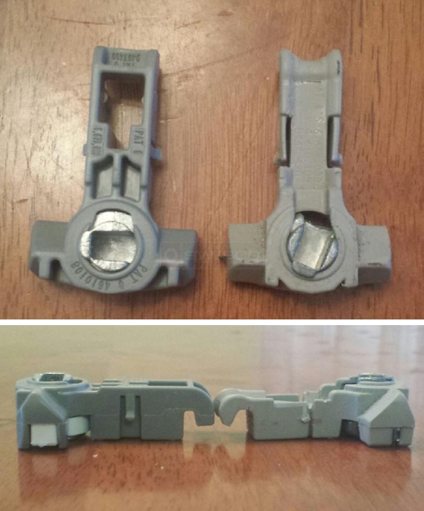 User submitted photos of a window balance shoe.