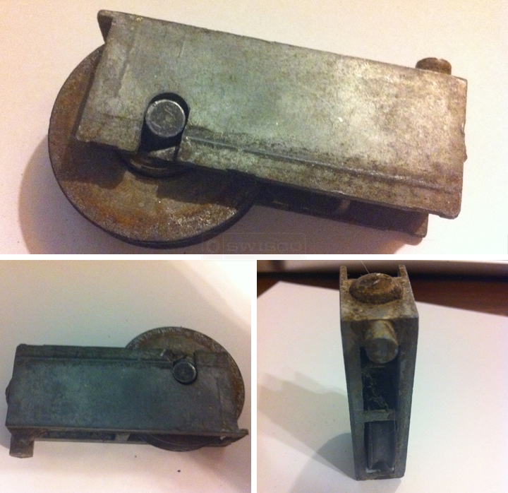 User submitted photos of a patio door roller.