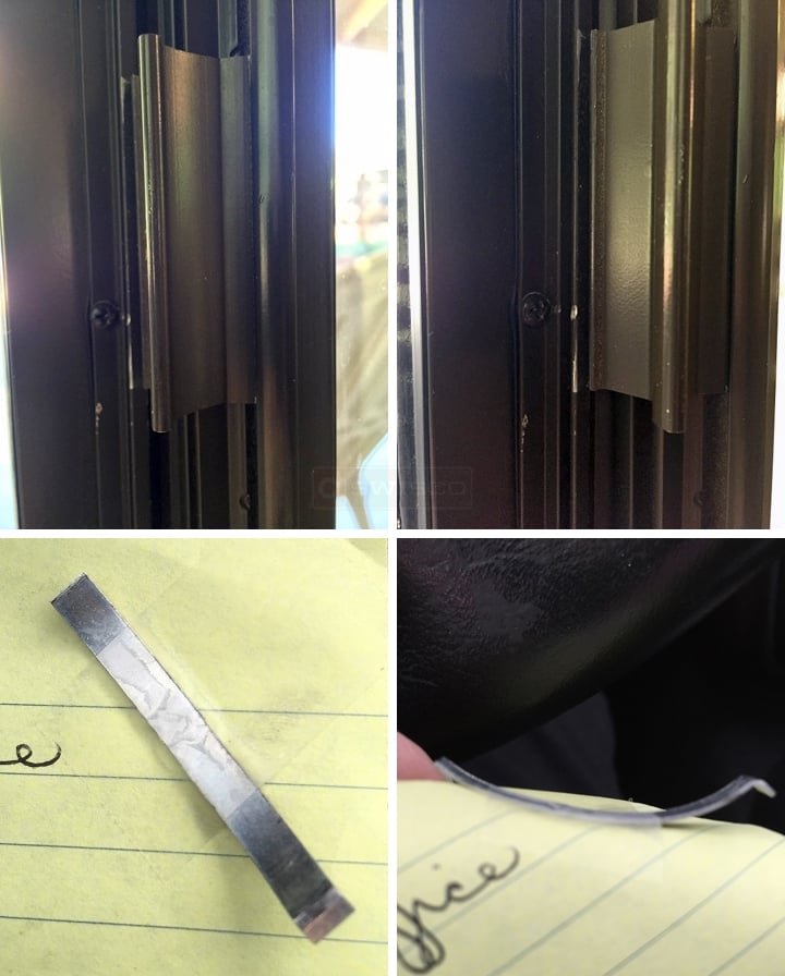 User submitted photos of a window lock & spring.