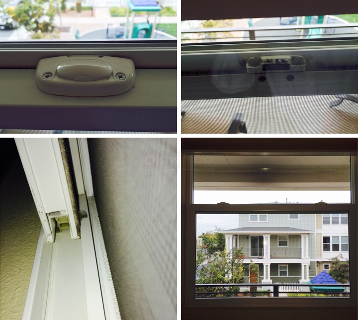 User submitted photos of window hardware.