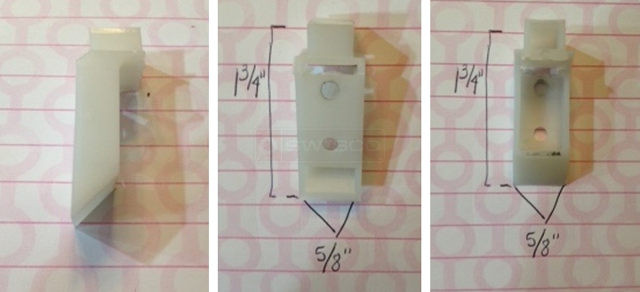 User submitted photos of a top sash guide.