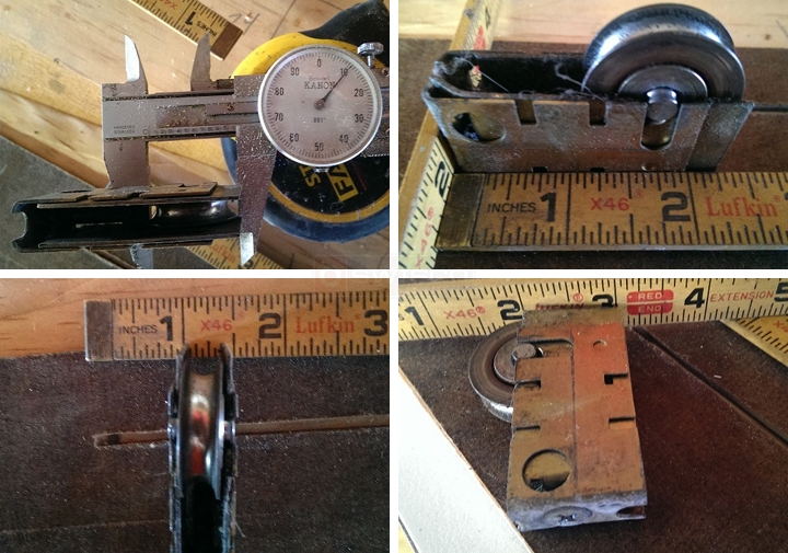 User submitted photos of a patio door roller.