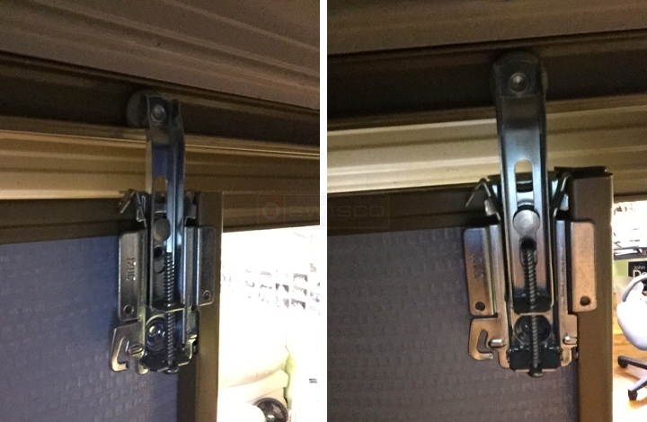 User submitted photos of mirror closet door hardware.