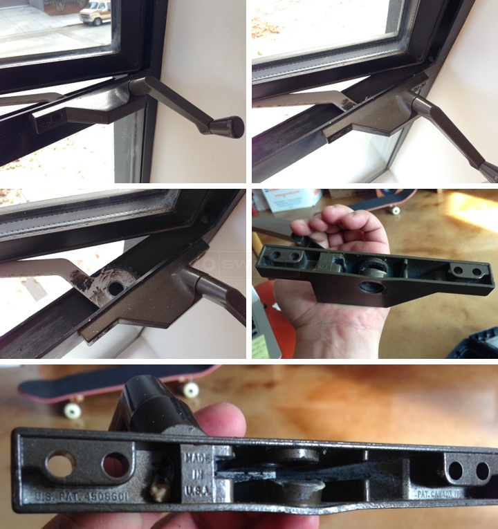 User submitted photos of a window operator.