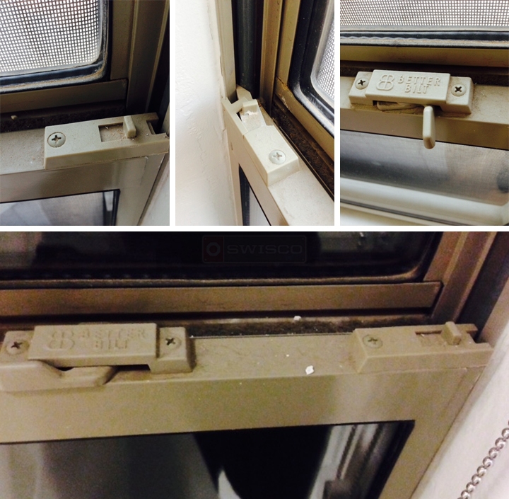 User submitted photos of window hardware.