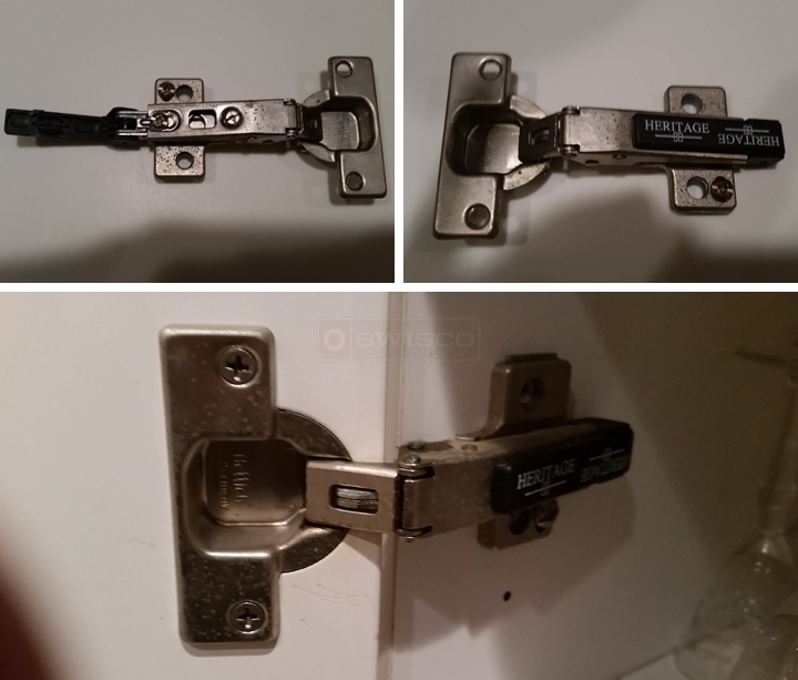 User submitted photos of a cabinet hinge.