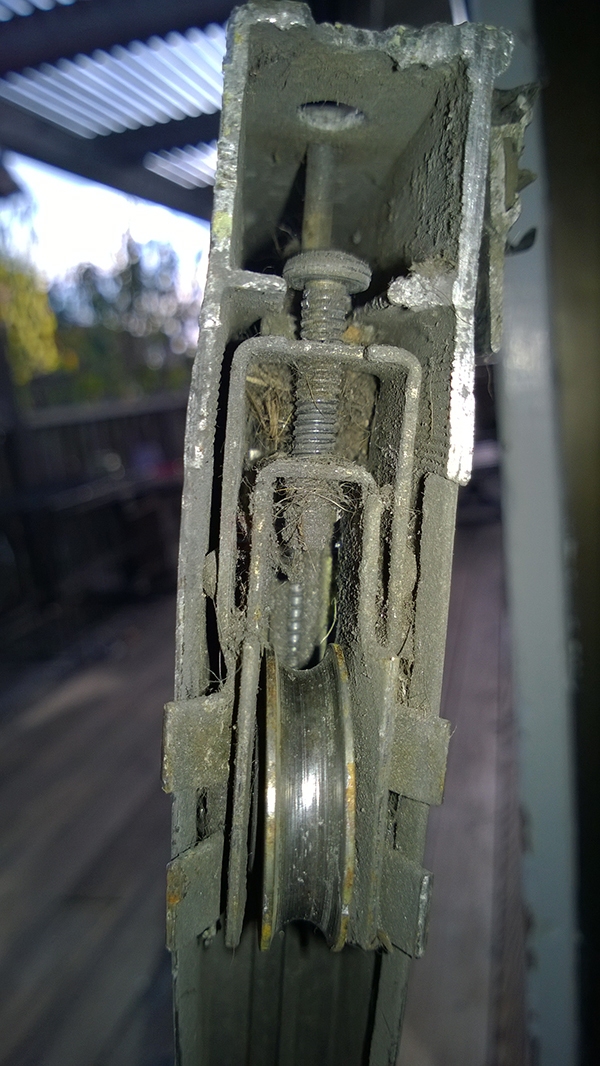 User submitted a photo of a patio door roller.