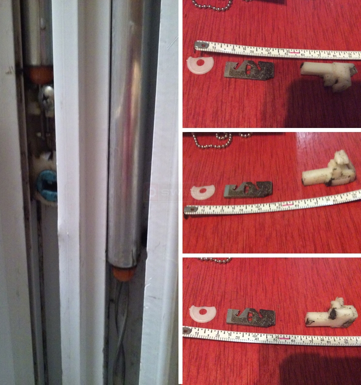 User submitted photos of window hardware.