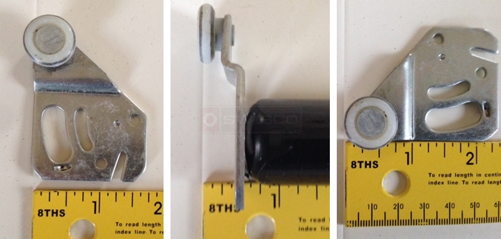 User submitted photos of a closet door roller.