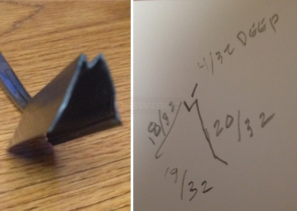 User submitted photo of their glazing bead.