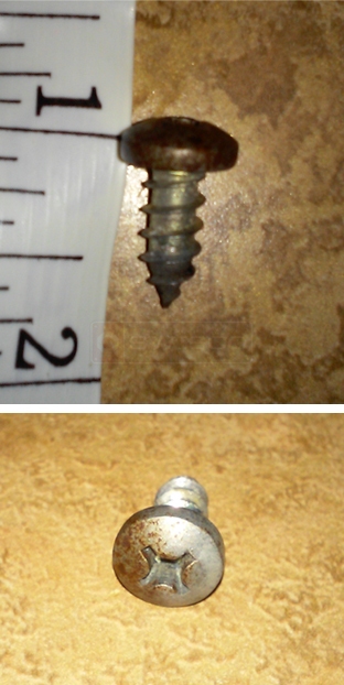User submitted photo of their screw.