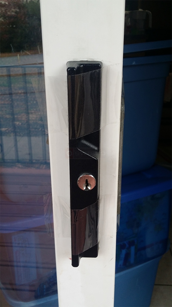 User submitted a photo of a patio door handle.