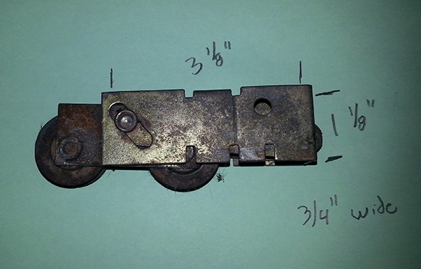 User submitted a photo of a patio door roller.