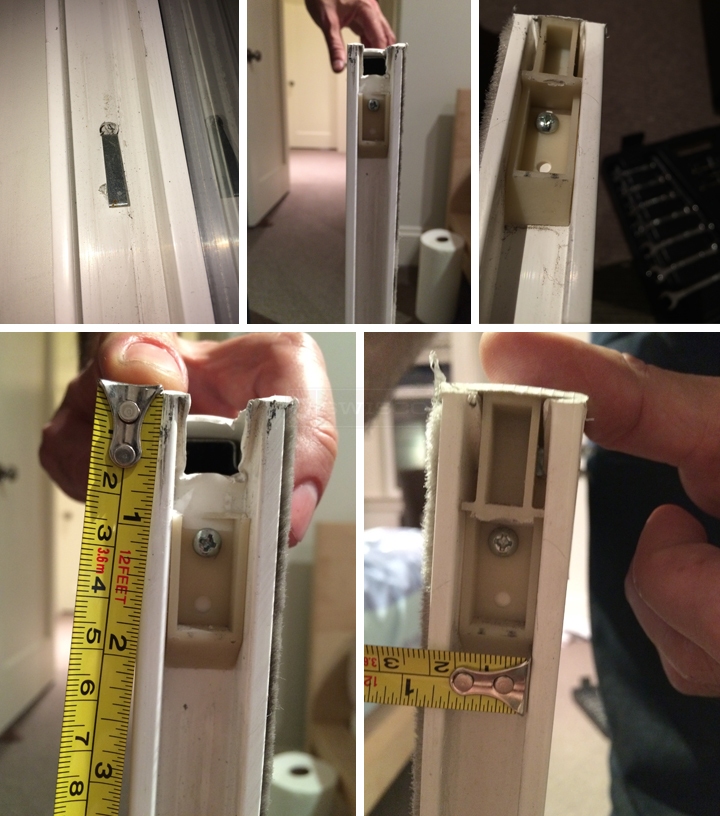 User submitted photos of a top sash guide.