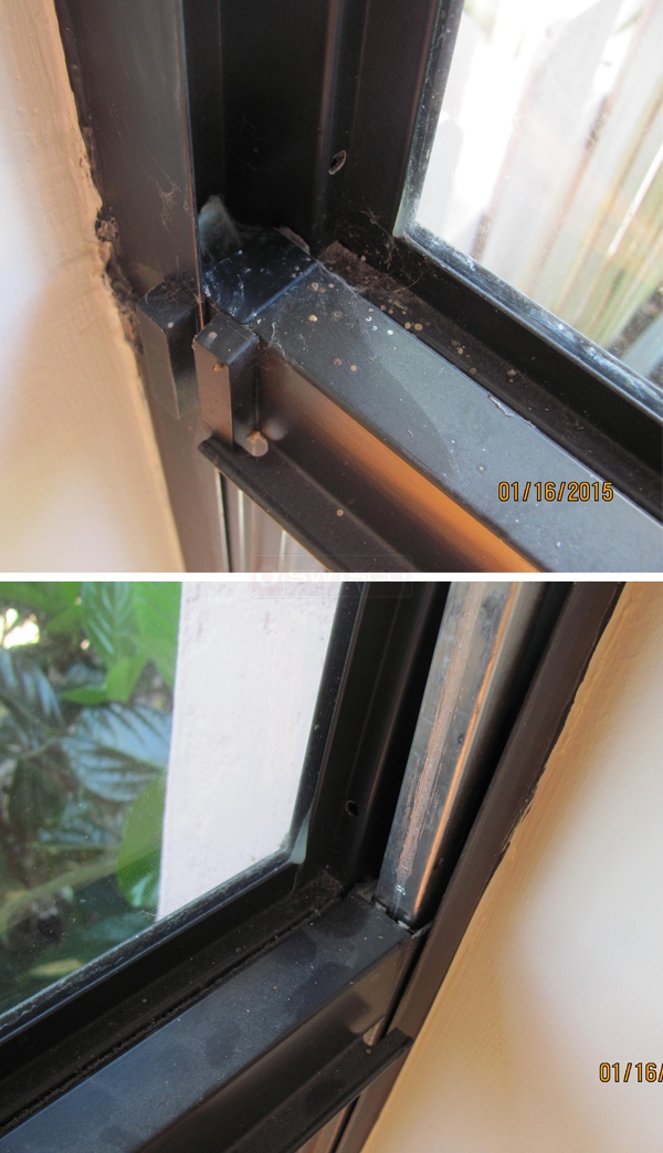 User submitted photos of window hardware.