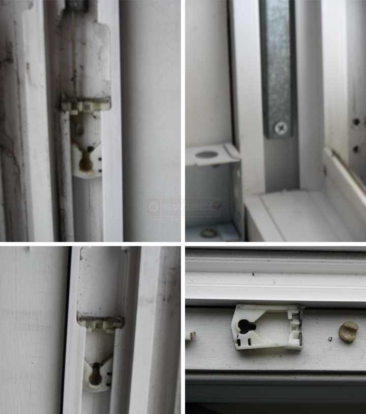 User submitted photos of window hardware.