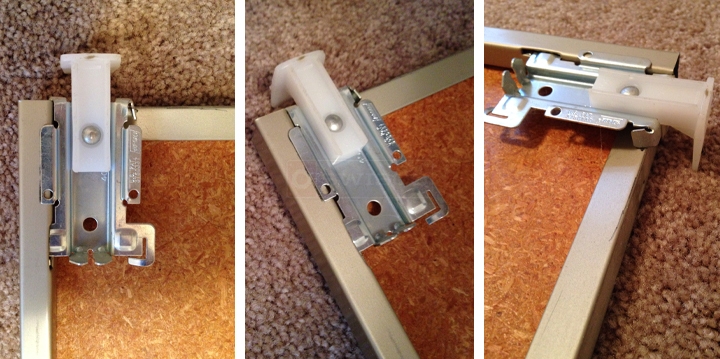 User submitted photos of closet hardware.