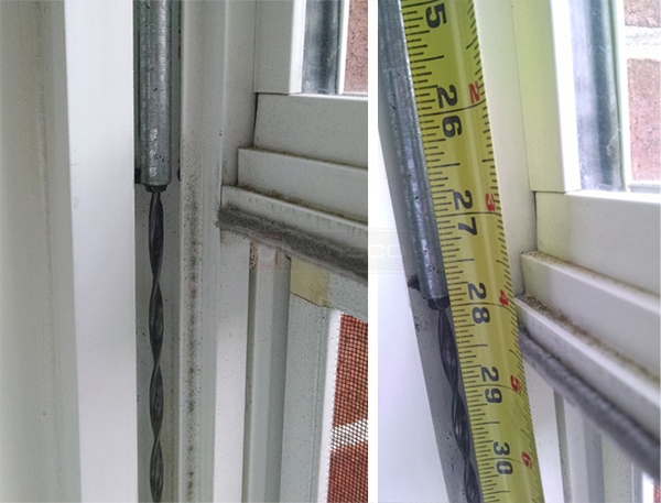 User submitted photos of a window balance.
