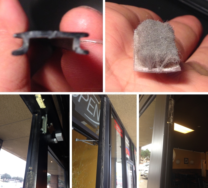 User submitted photos of commercial door hardware.