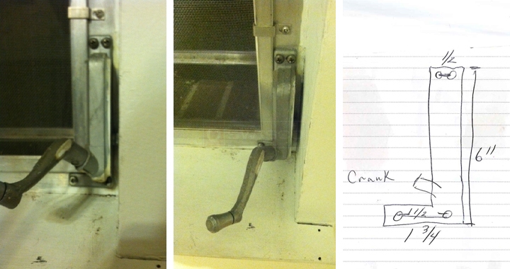 User submitted photos of a window operator.