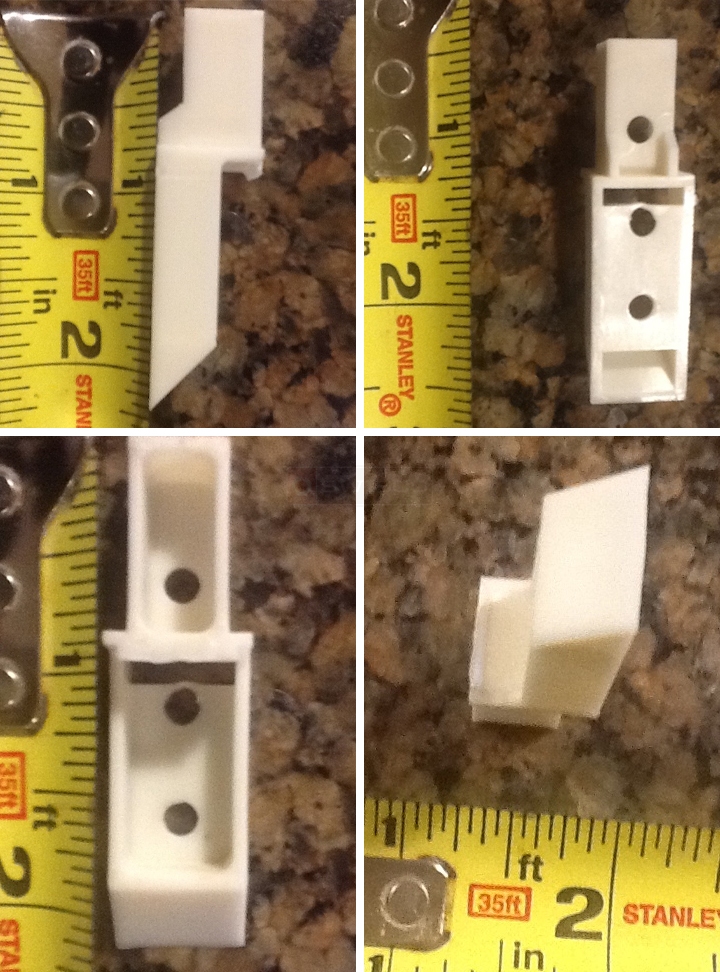 User submitted photos of a top sash guide.