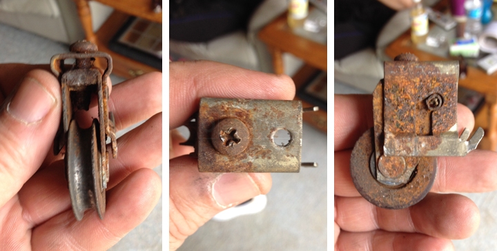 User submitted photos of a patio door roller.