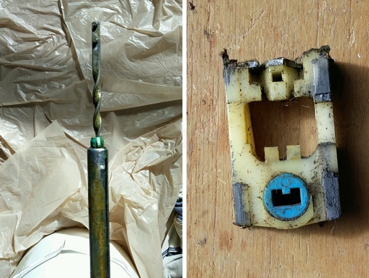 User submitted photos of window hardware.