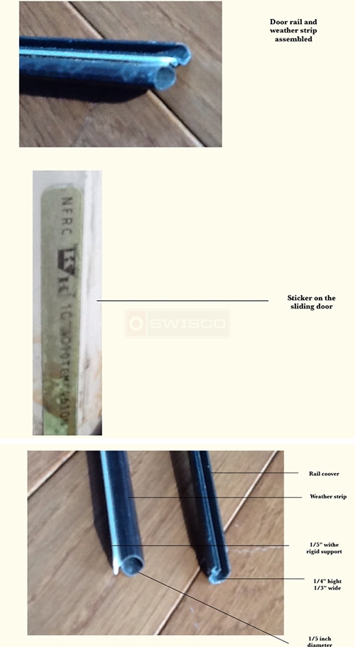 User submitted photos of weatherstripping.