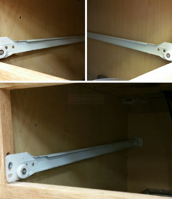 User submitted photos of drawer tracks.